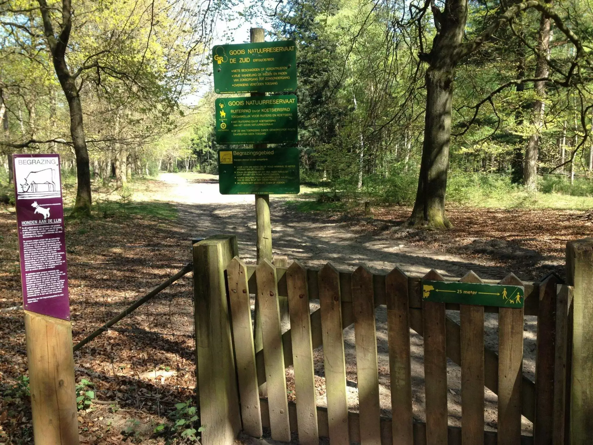 Terreinborden in het Goois Natuurreservaat worden vernieuwd